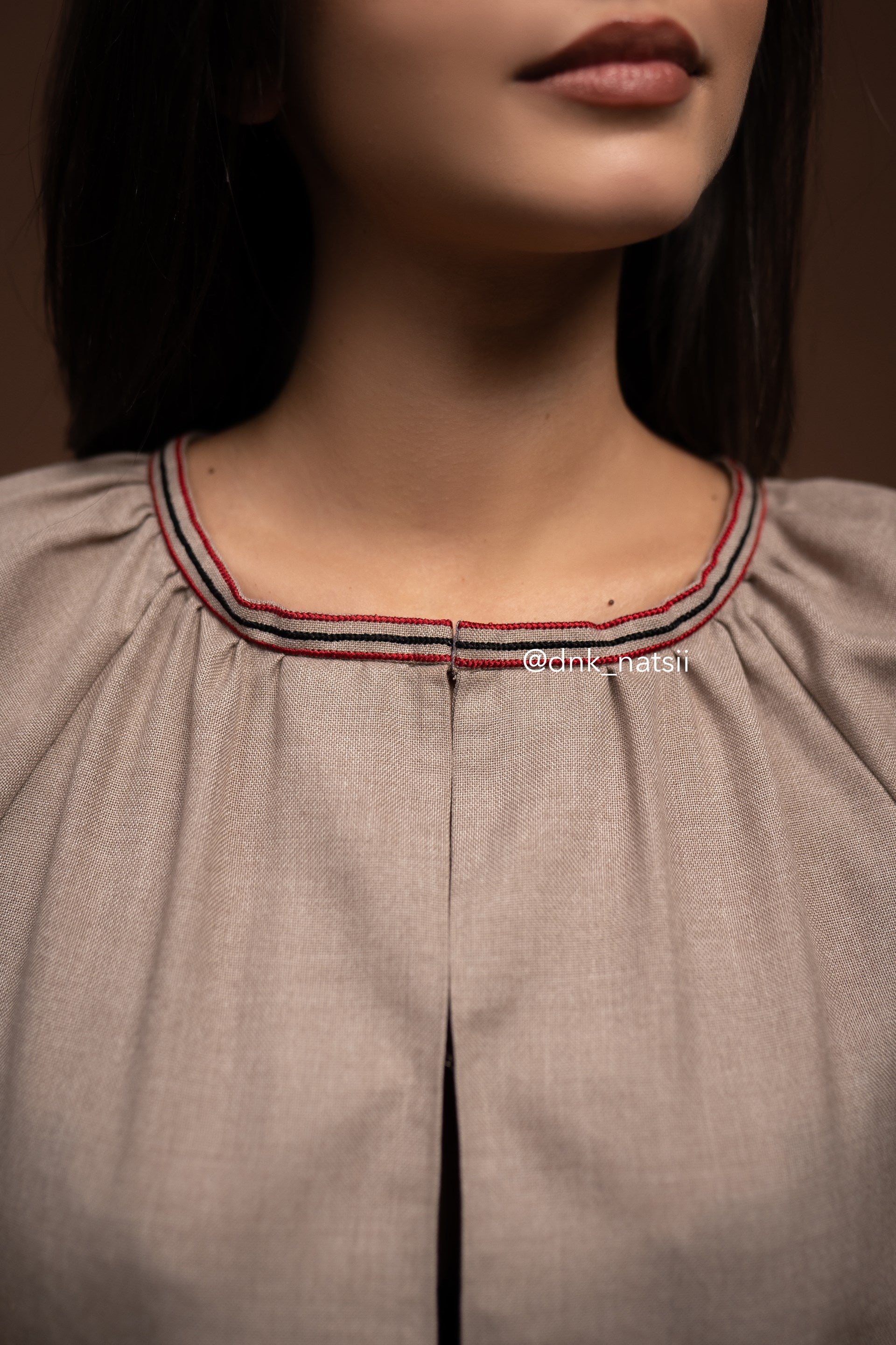 Вишита сукня "Окраса (2)"(коричнева)