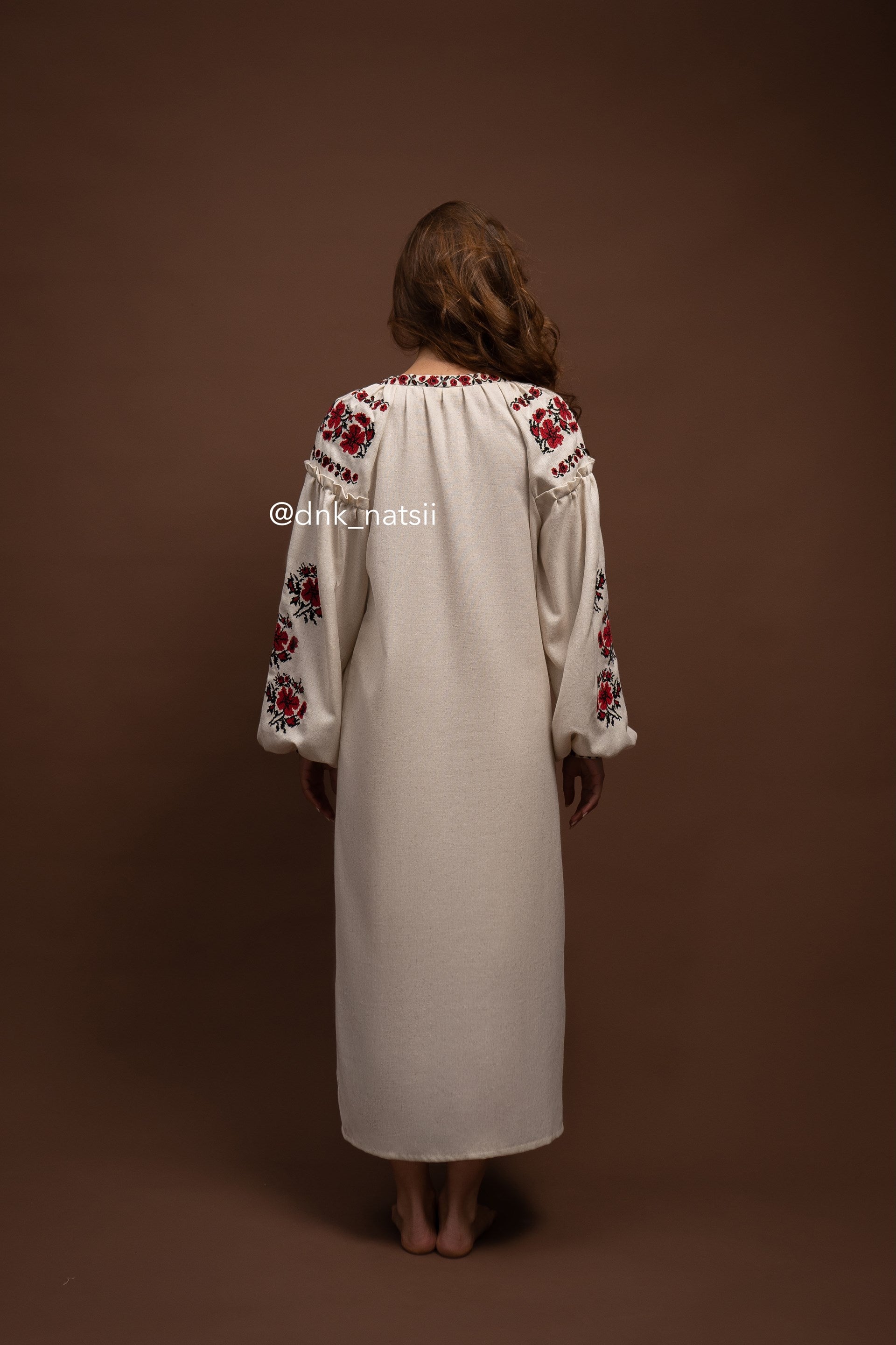 Вишита сукня "Злагода (2)"(бежева)