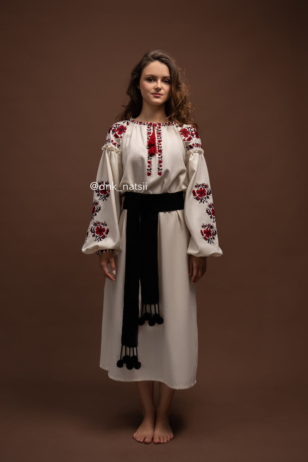 Вишита сукня "Злагода (2)"(бежева)