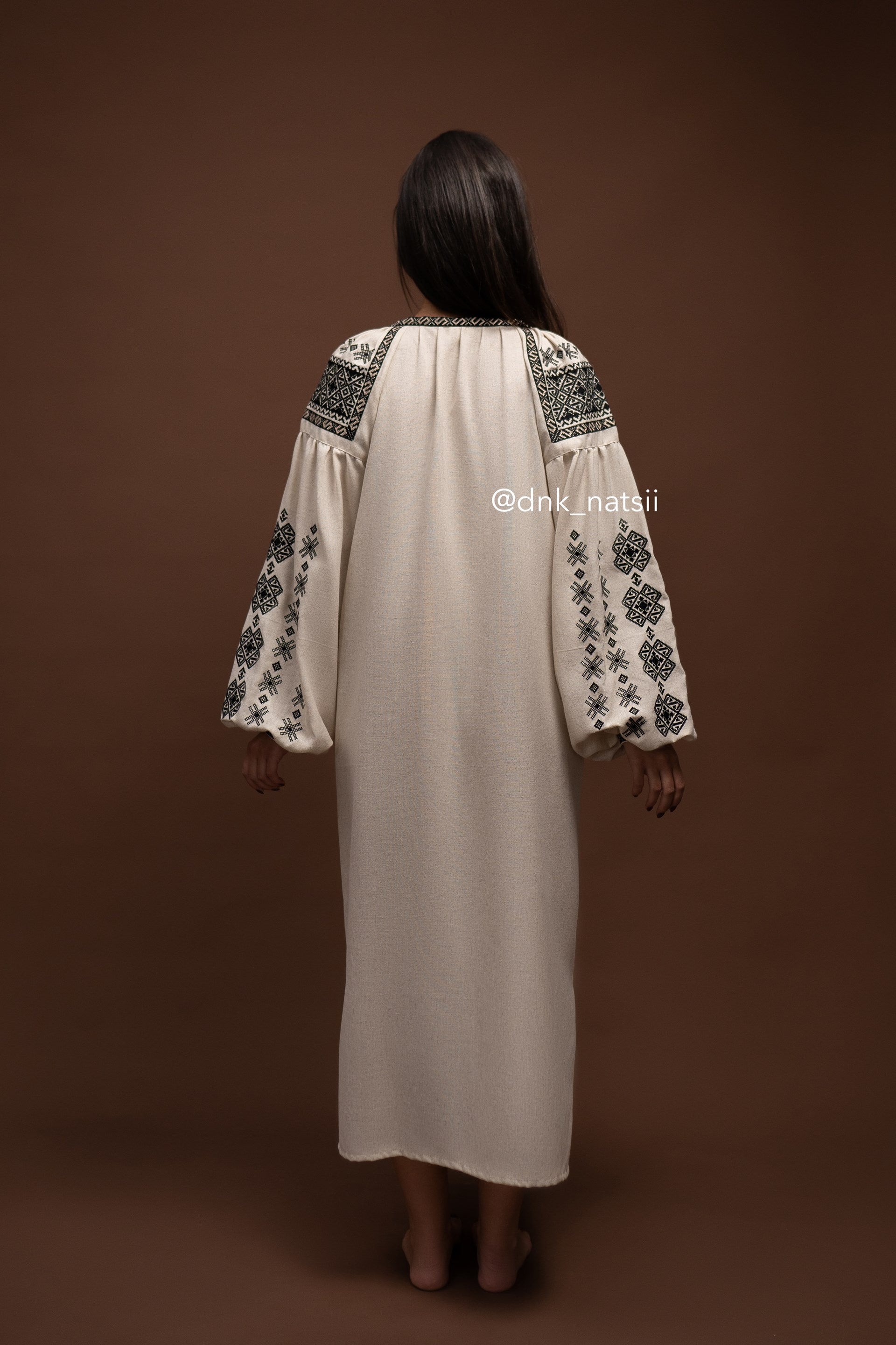 Вишита сукня "Черемош (3)"(бежева)