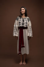 Вишита сукня "Черемош (3)"(бежева)