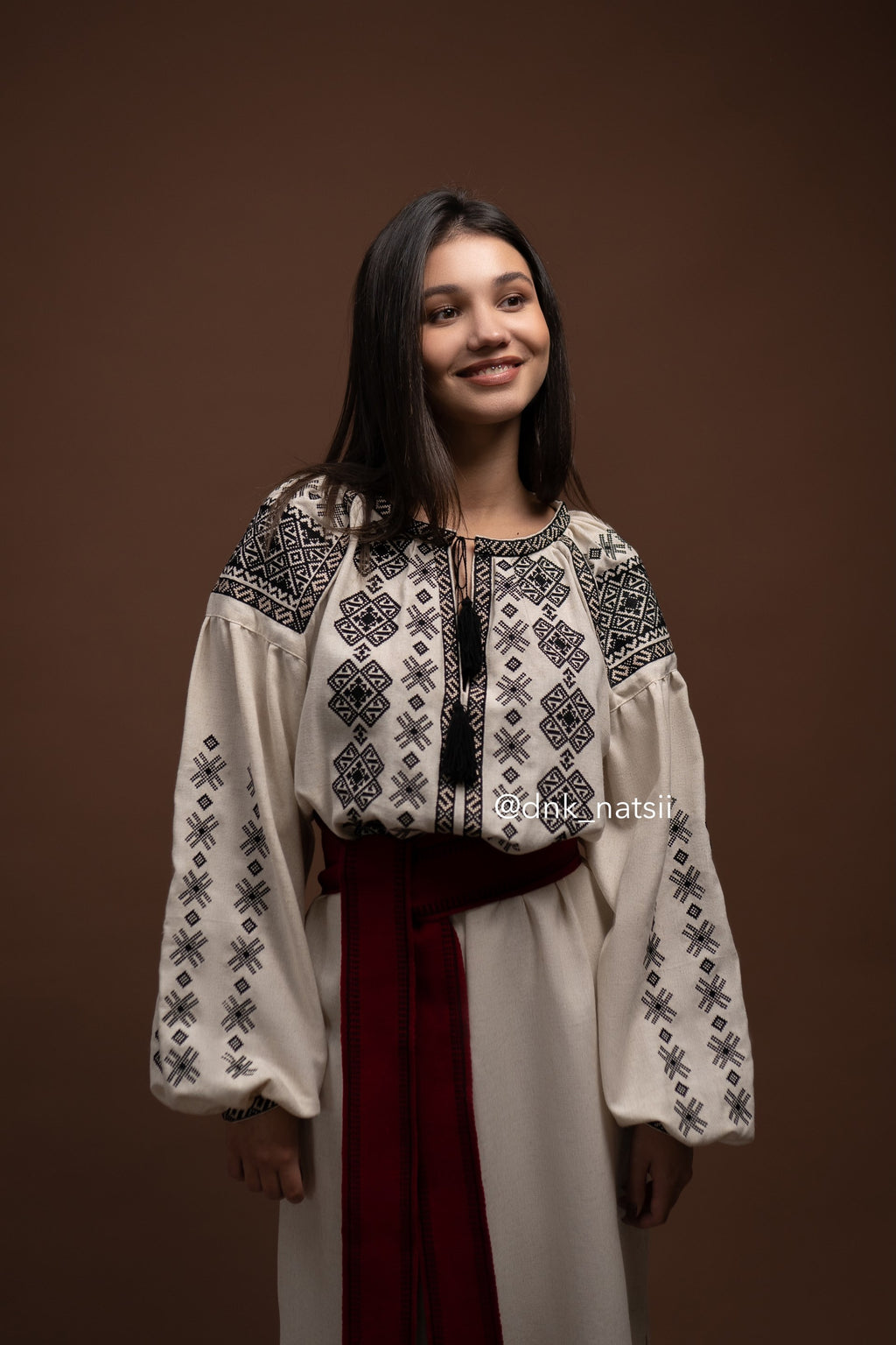 Вишита сукня "Черемош (3)"(бежева)