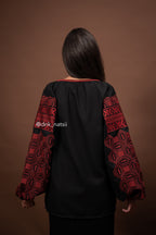 Вишиванка жіноча "Десна (4)"(чорна)