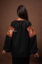 Вишиванка жіноча "Бистриця (3)"(чорна)