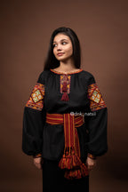 Вишиванка жіноча "Бистриця (3)"(чорна)