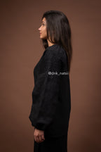 Вишиванка жіноча "Десна (2)"(чорна)