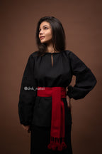 Вишиванка жіноча "Десна (2)"(чорна)