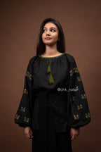 Вишиванка жіноча "Лелія (3)"(чорна)