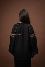 Вишиванка жіноча "Добробут (2)"(чорна)