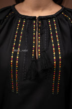 Вишиванка жіноча "Добробут (2)"(чорна)