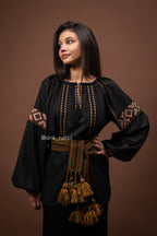 Вишиванка жіноча "Добробут (2)"(чорна)