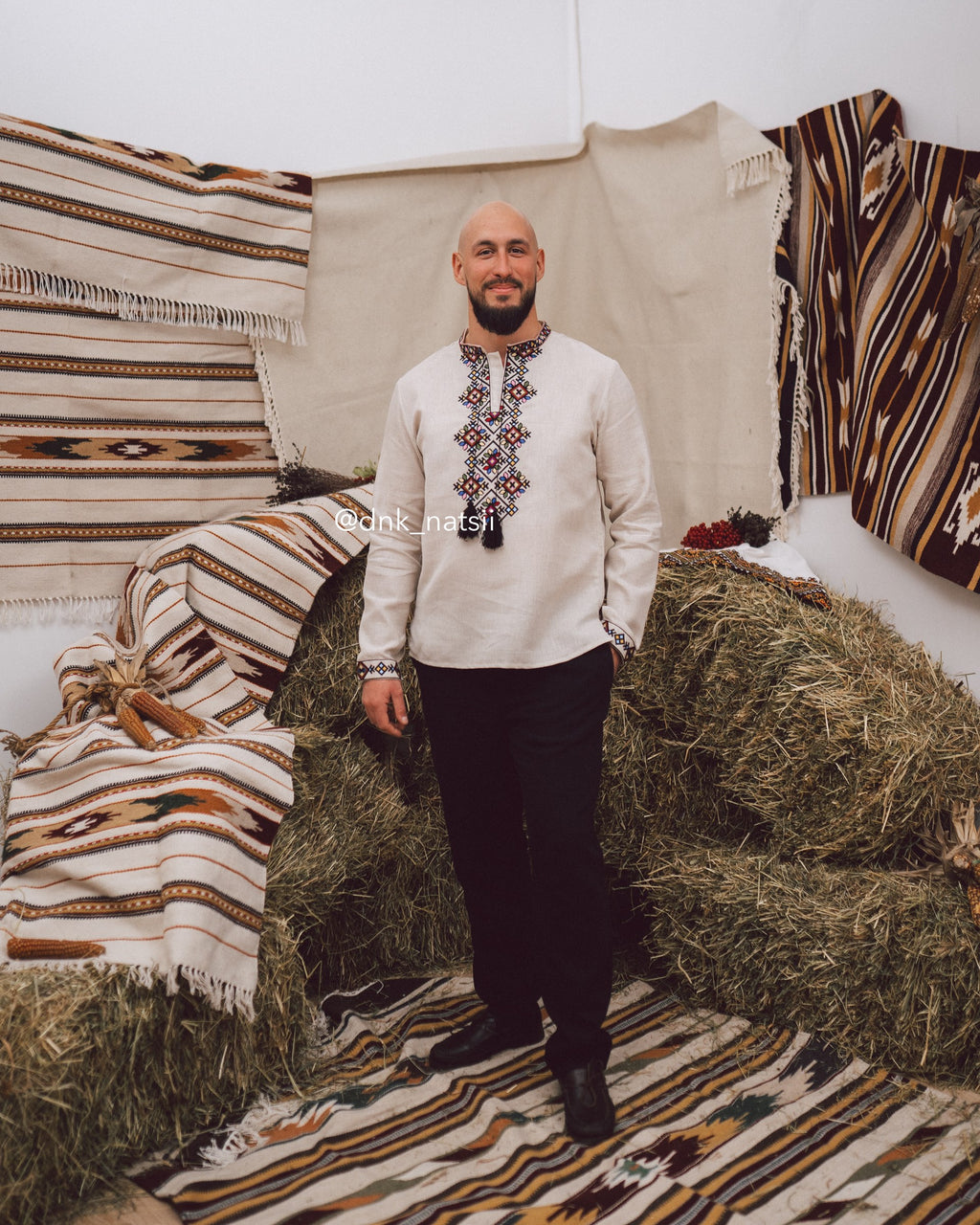 Вишиванка чоловіча "Берегиня (1)"(сіра)