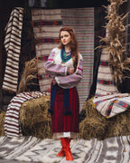 Вишита сукня "Кокетка (2)"(бежева)