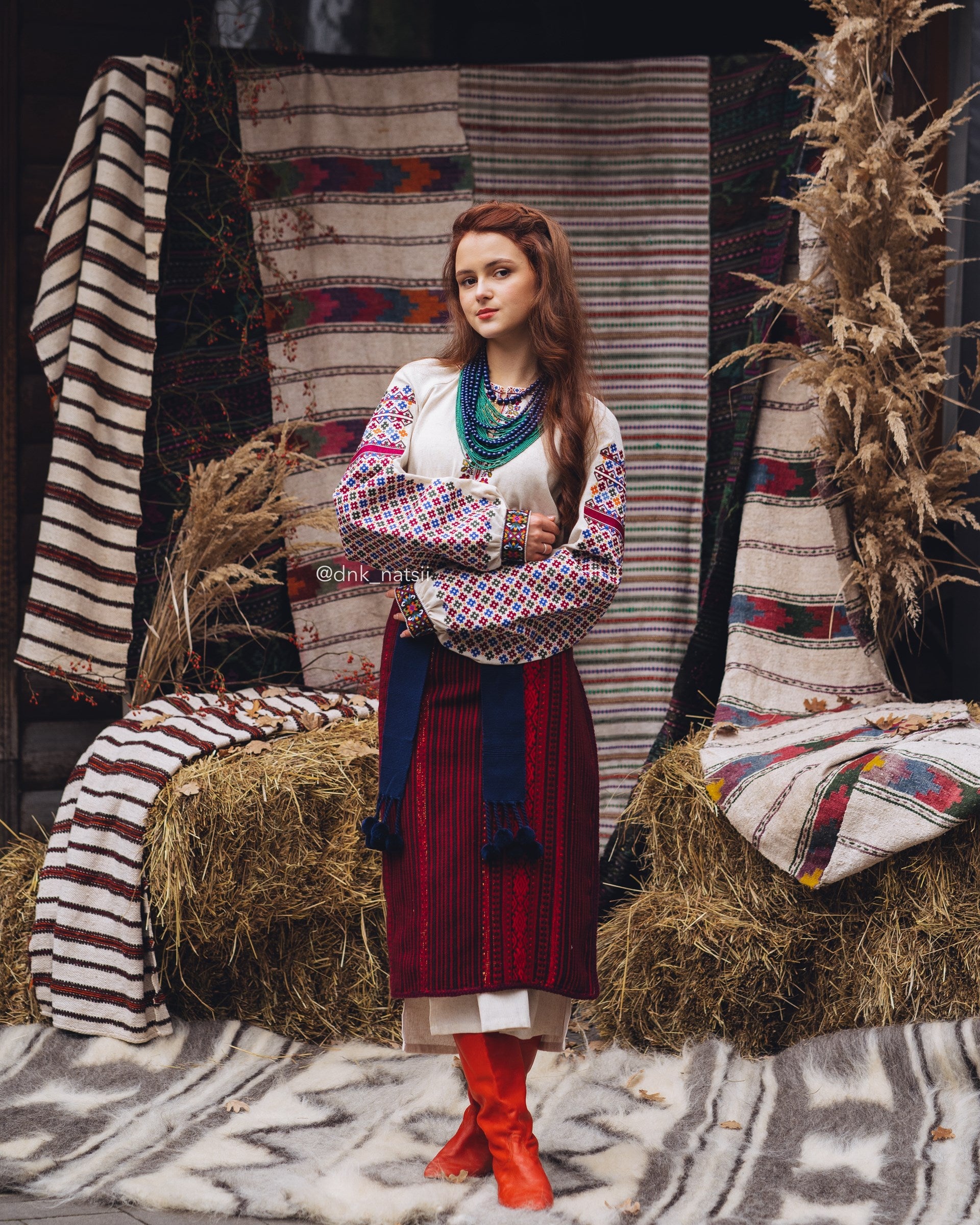 Вишита сукня "Кокетка (2)"(бежева)