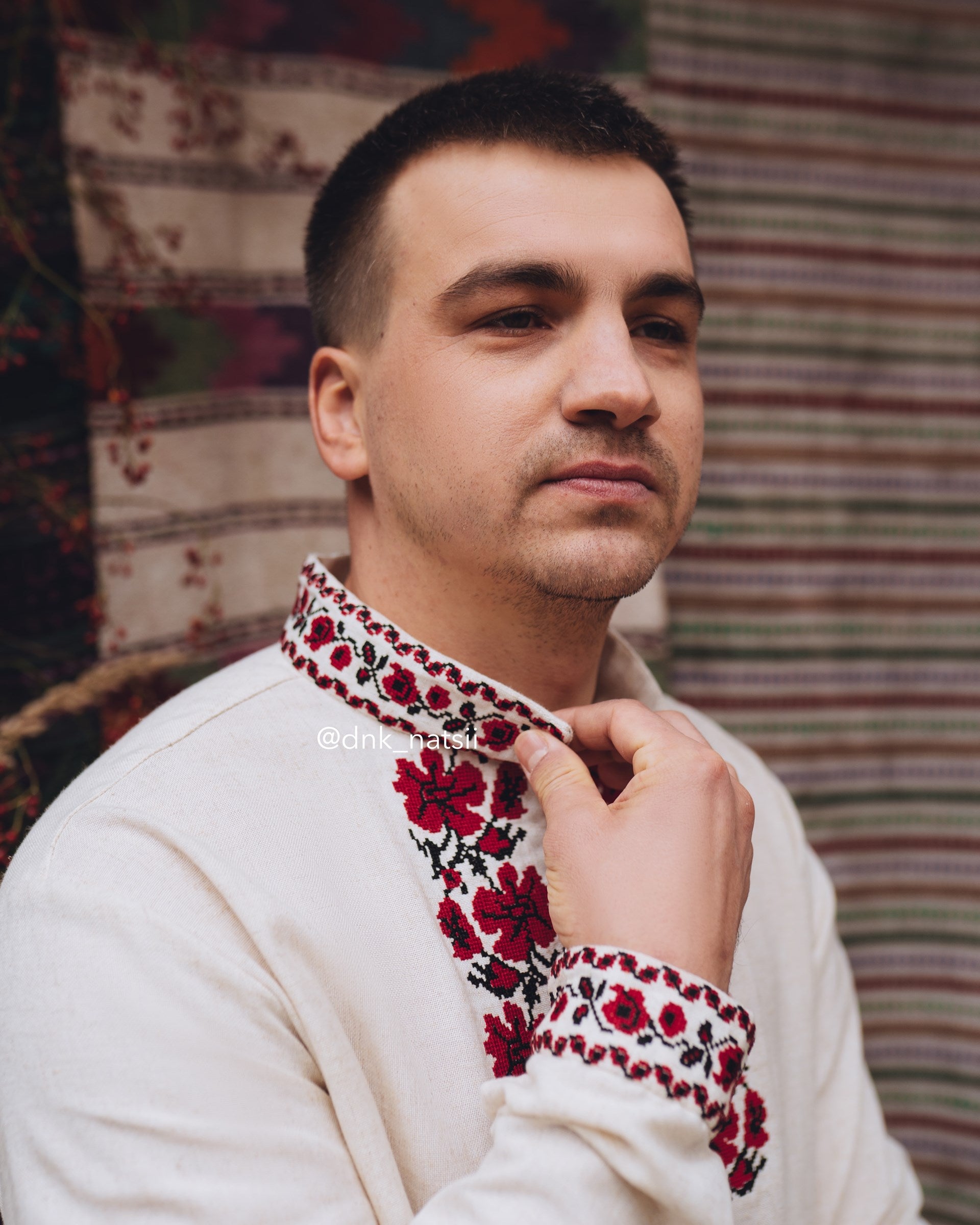 Вишиванка чоловіча "Злагода (2)"(бежева)