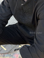 Сорочка чоловіча чорна Десна (2) (РОЗПРОДАЖ ОГ - 95)