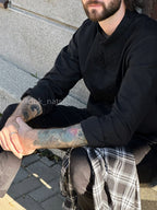 Сорочка чоловіча чорна Десна (2) (РОЗПРОДАЖ ОГ - 95)