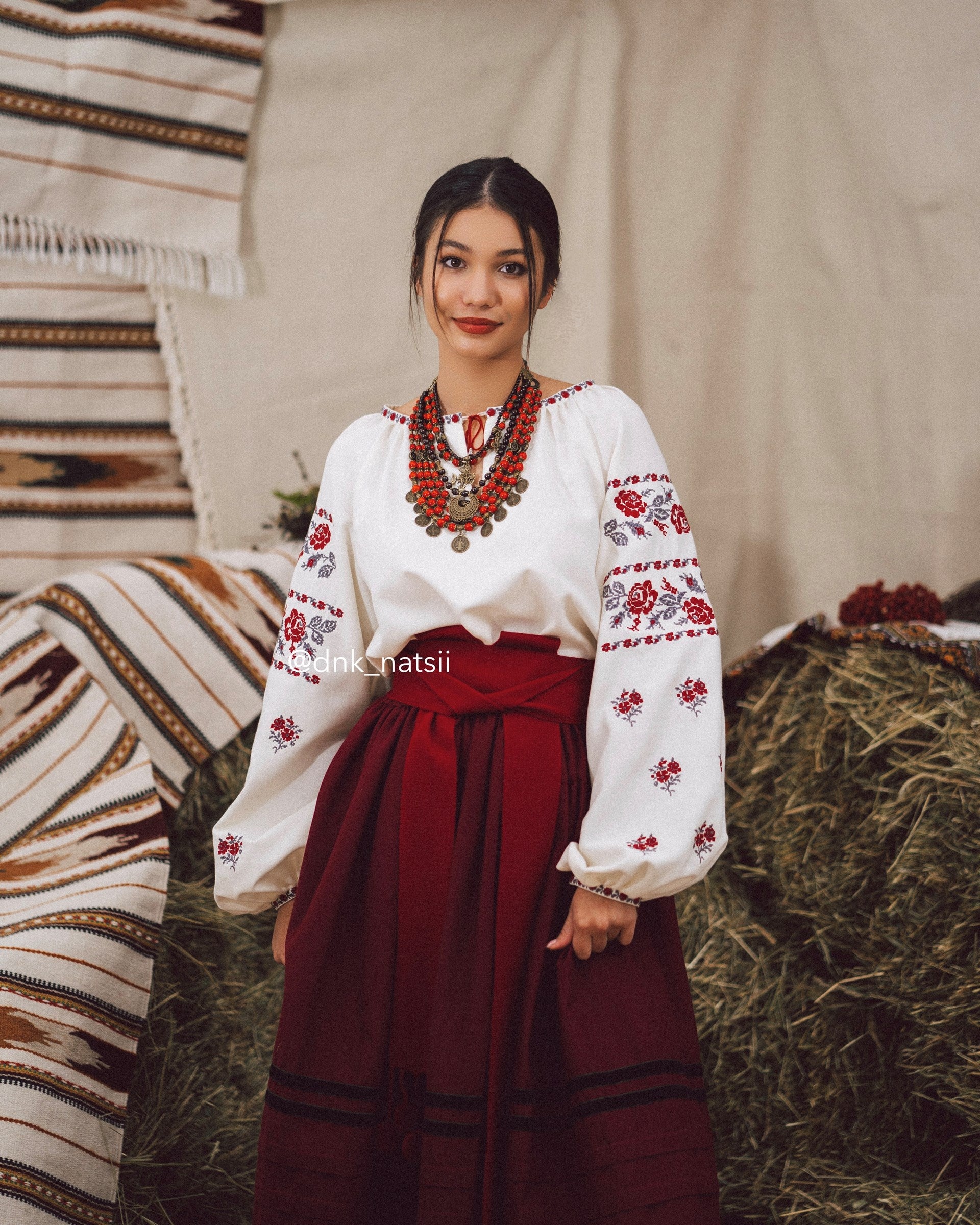 Вишита сукня "Ликерія"(молочна)