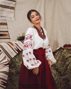 Вишита сукня "Ликерія"(молочна)