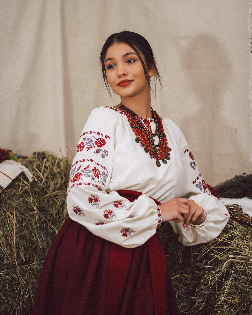 Вишита сукня "Ликерія"(молочна)