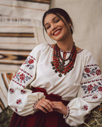 Вишита сукня "Ликерія"(молочна)