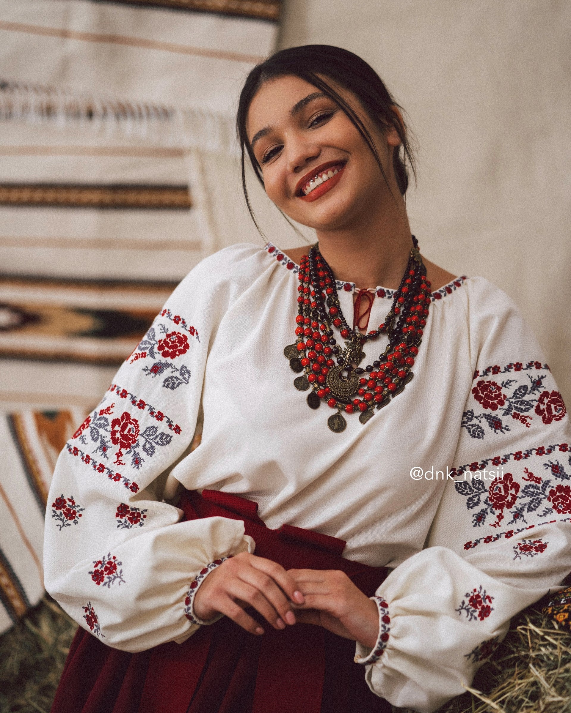 Вишита сукня "Ликерія"(молочна)