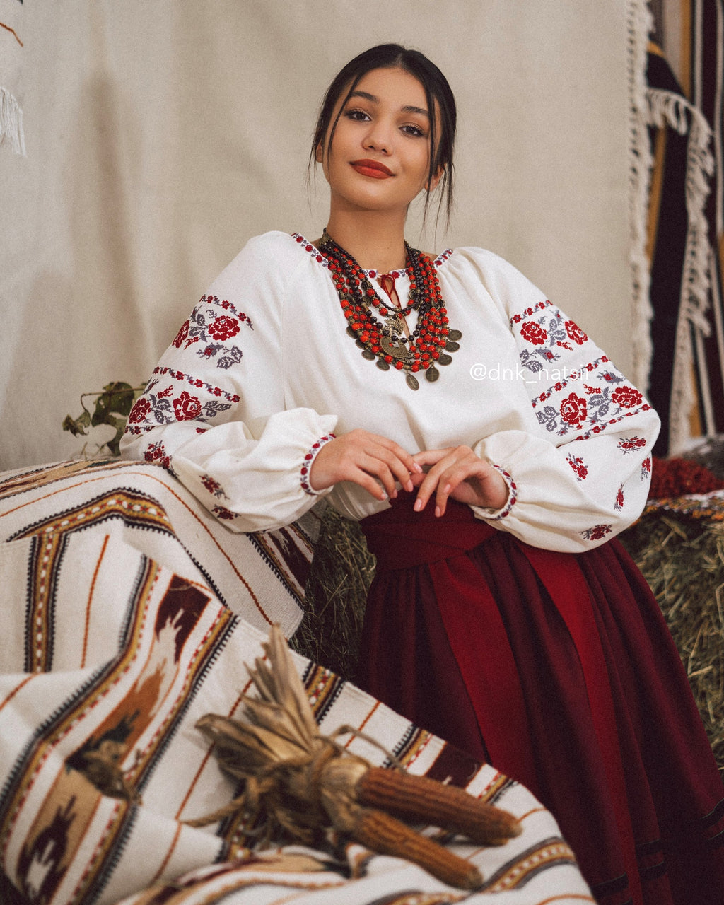 Вишита сукня "Ликерія"(молочна)