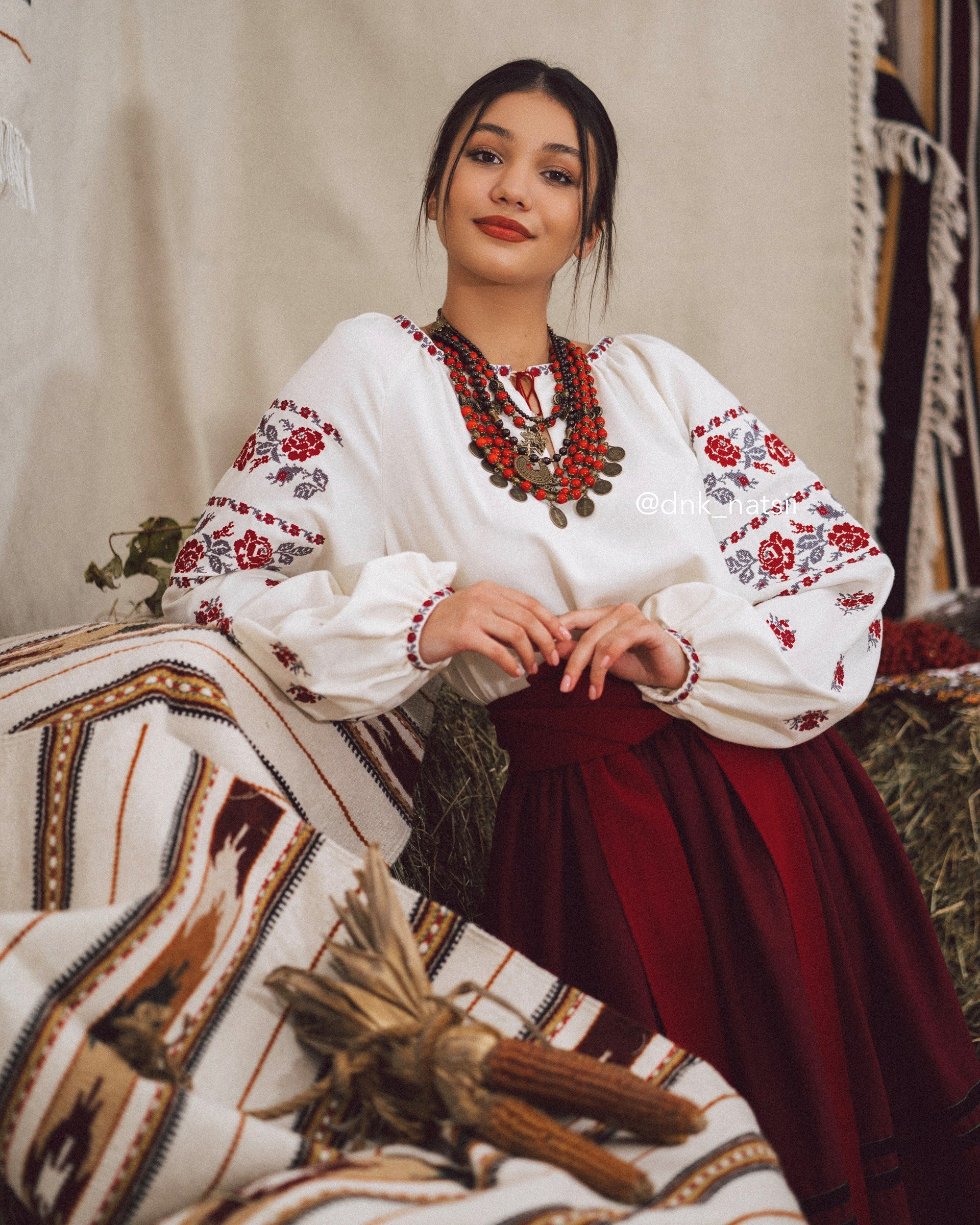 Вишита сукня "Ликерія"(молочна)