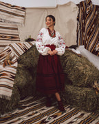 Вишита сукня "Ликерія"(молочна)