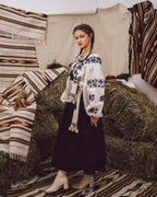 Вишита сукня "Заквітчана (1)"(сіра)