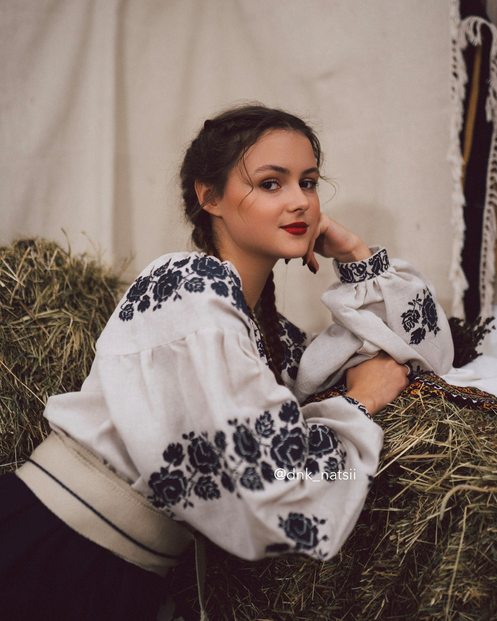 Вишита сукня "Заквітчана (1)"(сіра)