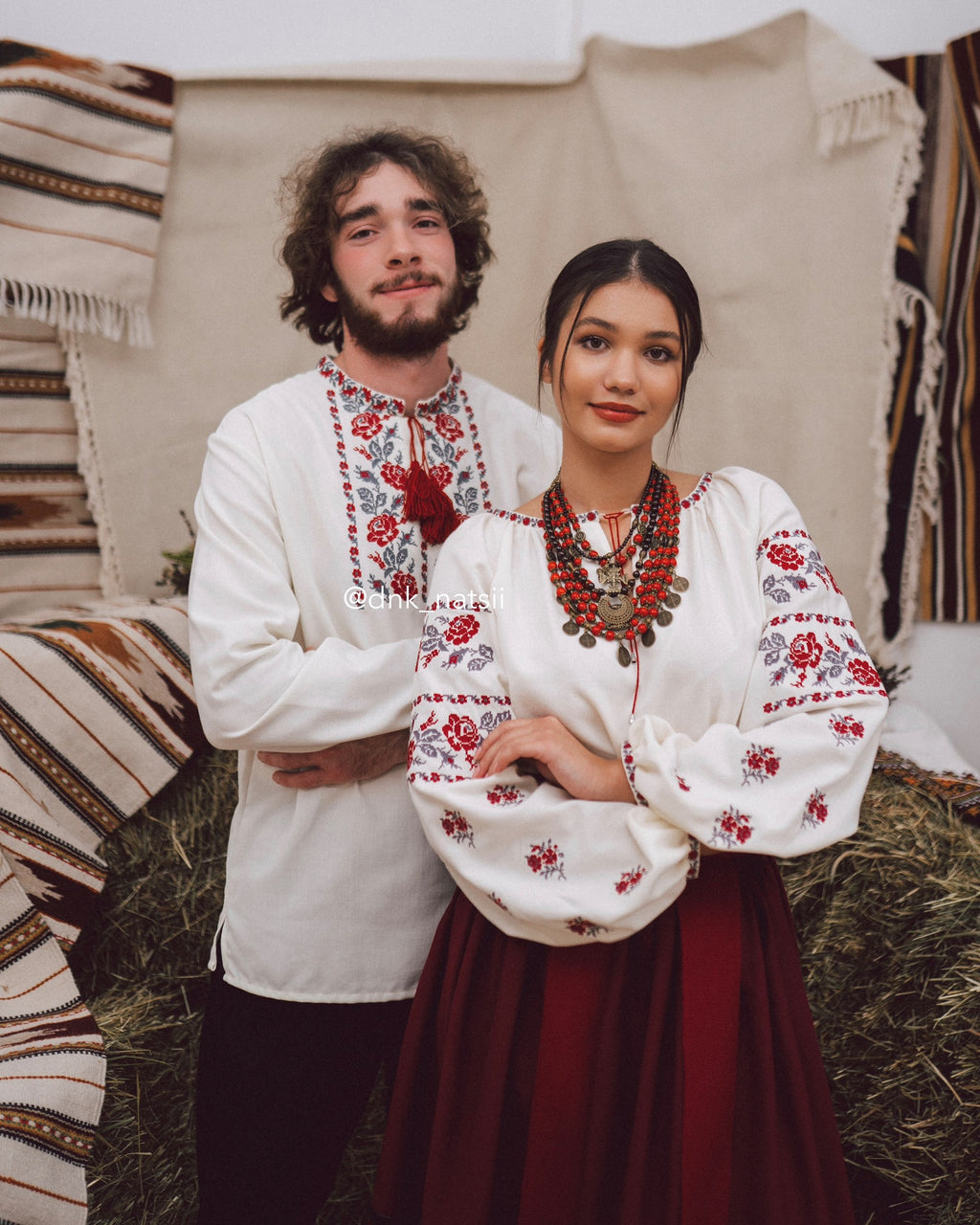 Вишиванка чоловіча "Ликерія"(молочна)