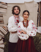 Вишиванка чоловіча "Ликерія"(молочна)