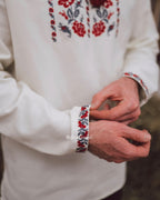 Вишиванка чоловіча "Ликерія"(молочна)