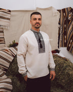 Вишиванка чоловіча "Черемош (3)"(бежева)