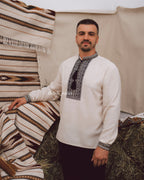 Вишиванка чоловіча "Черемош (3)"(бежева)