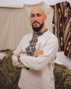 Вишиванка чоловіча "Берегиня (1)"(сіра)