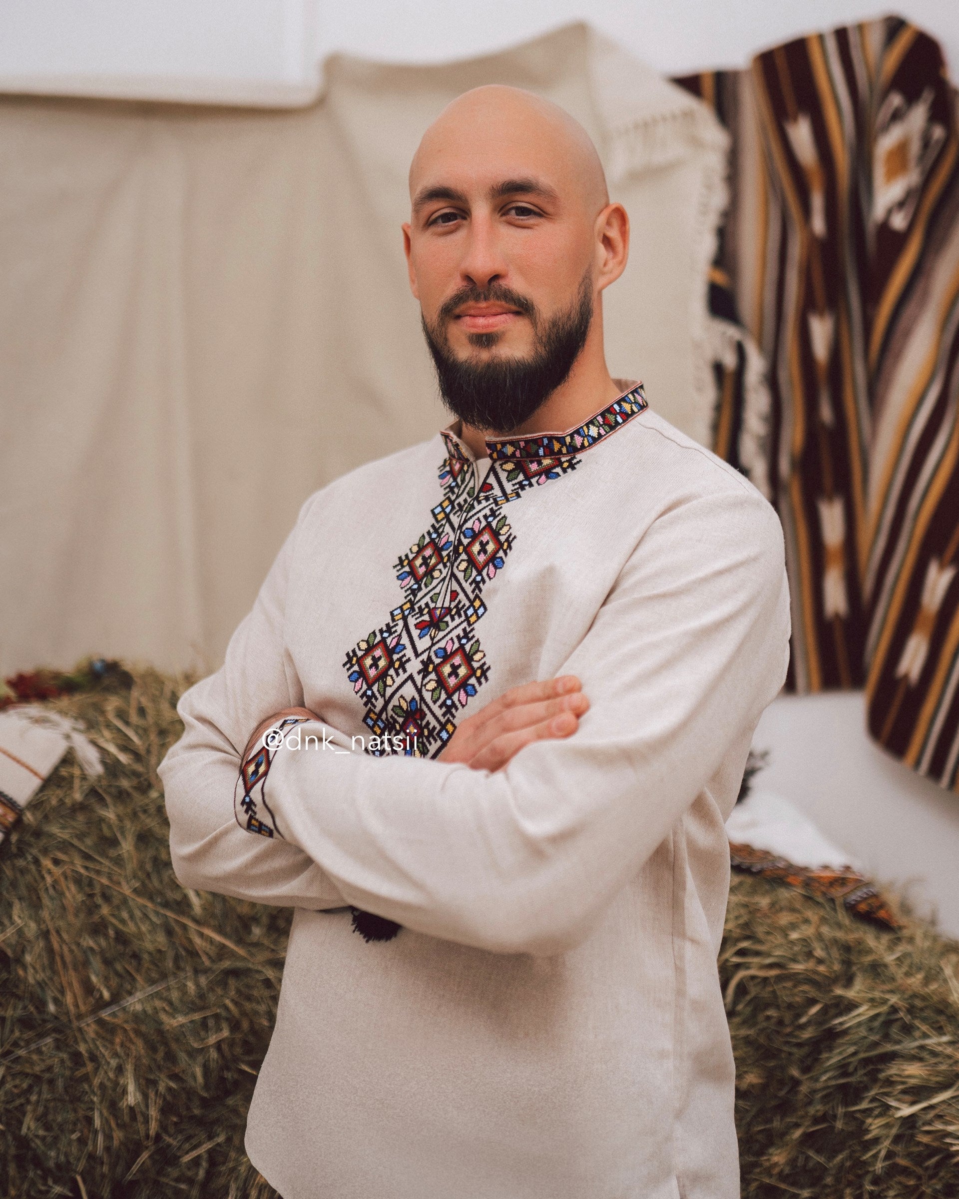 Вишиванка чоловіча "Берегиня (1)"(сіра)