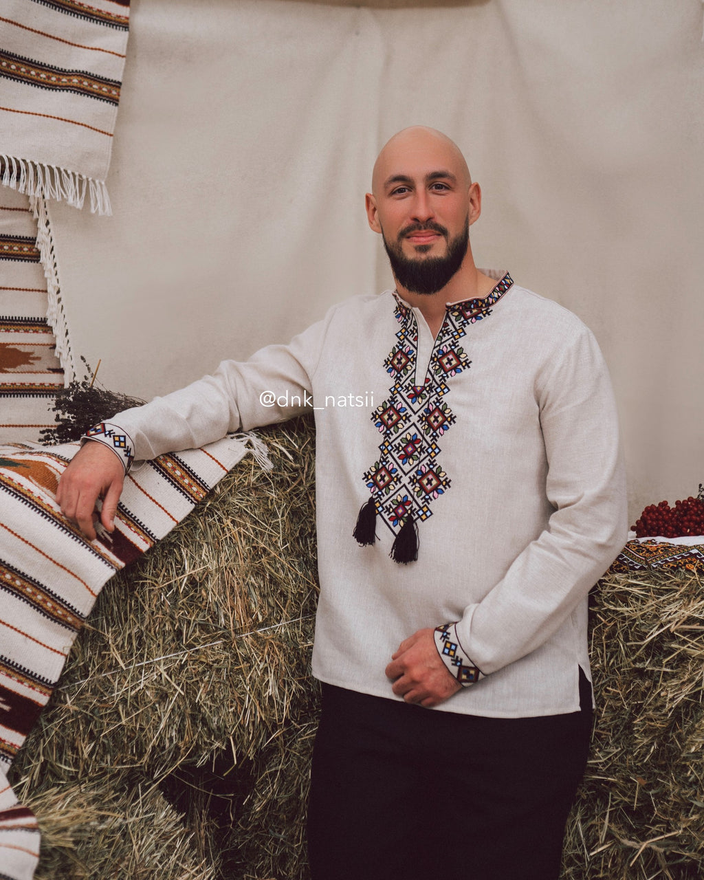 Вишиванка чоловіча "Берегиня (1)"(сіра)