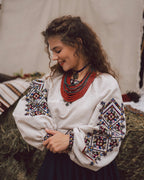 Вишита сукня "Берегиня (1)"(сіра)