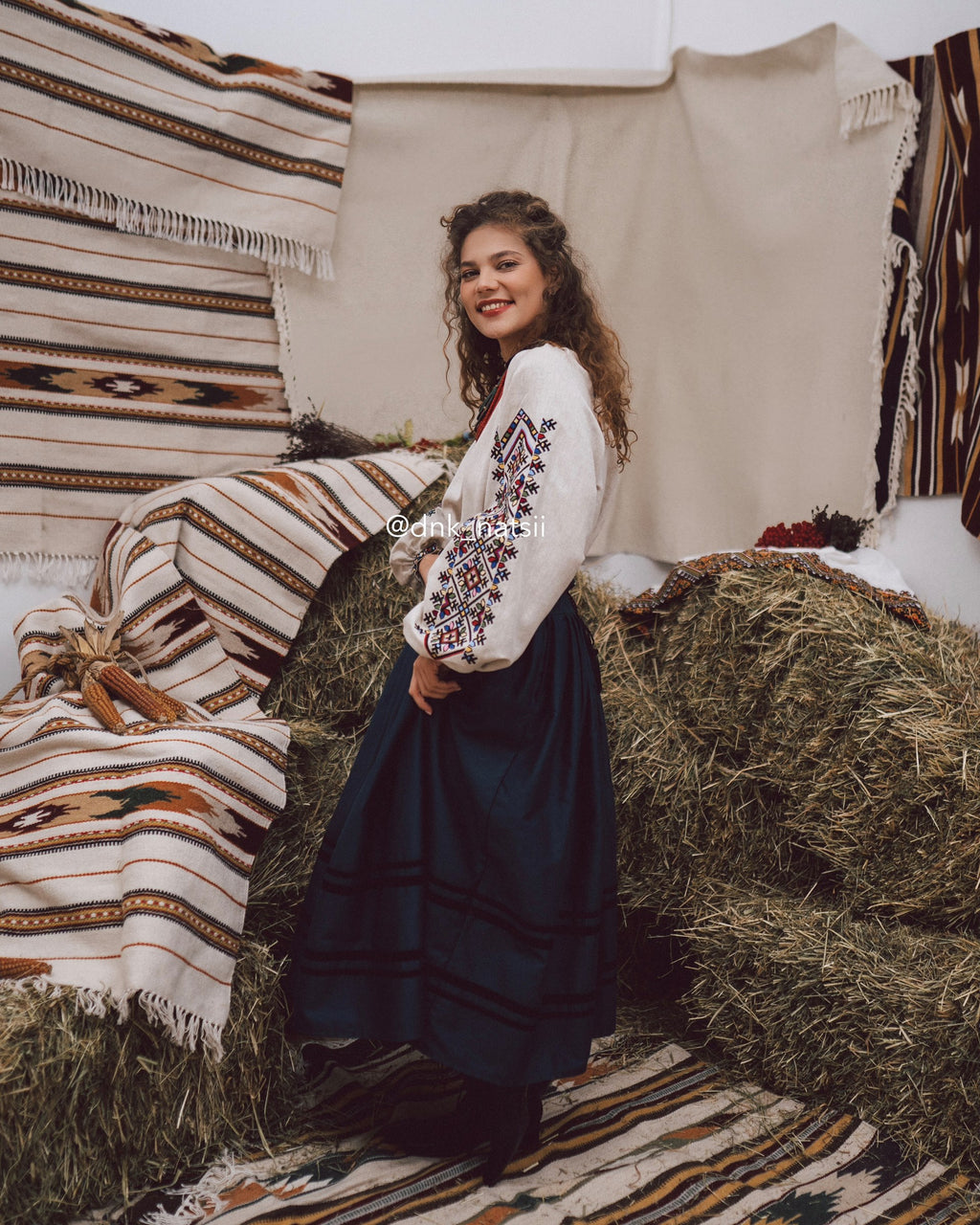 Вишита сукня "Берегиня (1)"(сіра)