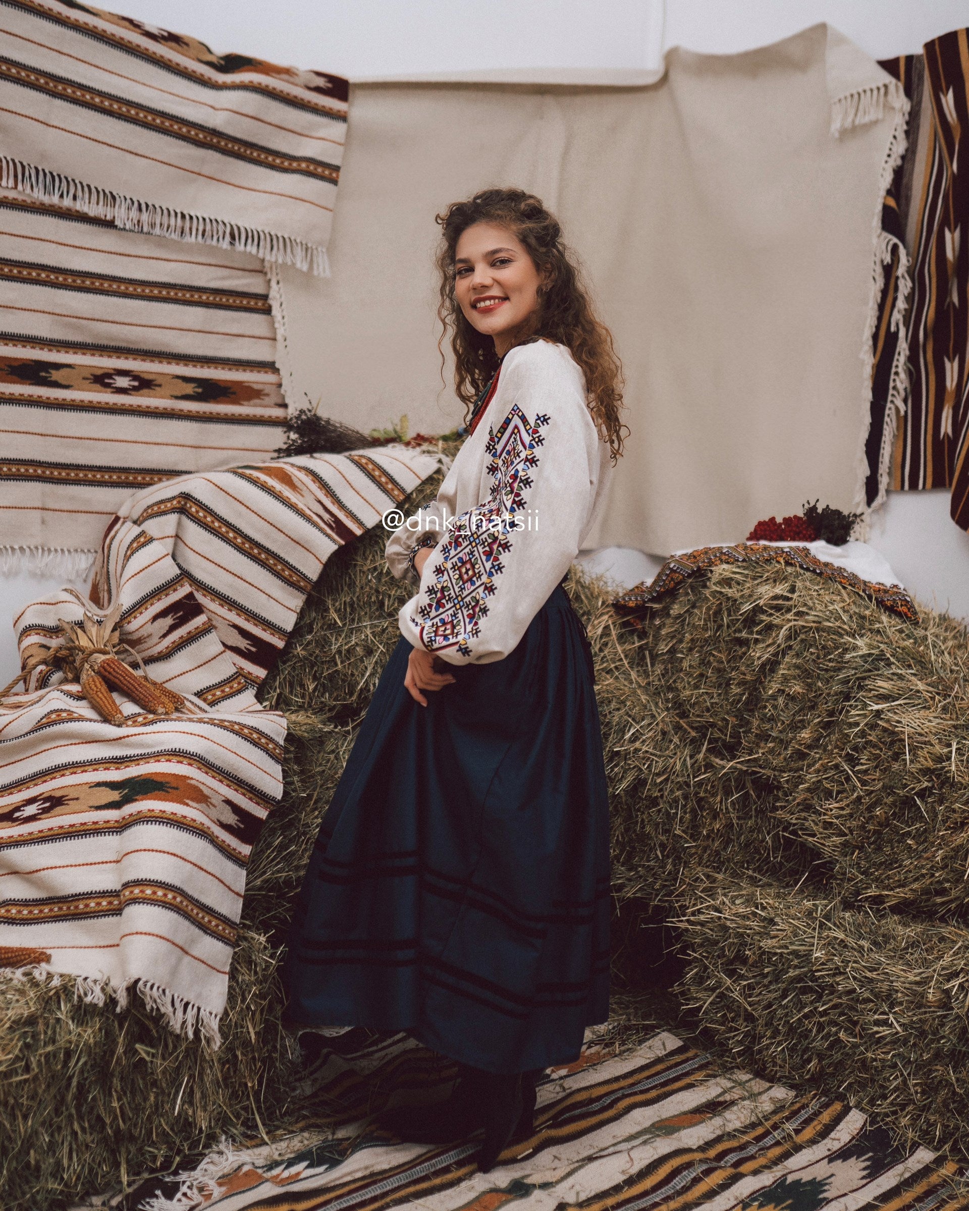 Вишита сукня "Берегиня (1)"(сіра)