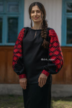 Вишиванка жіноча "Княжа (4)"(чорна)