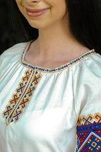 Вишита сукня "Верховинка"(молочна)