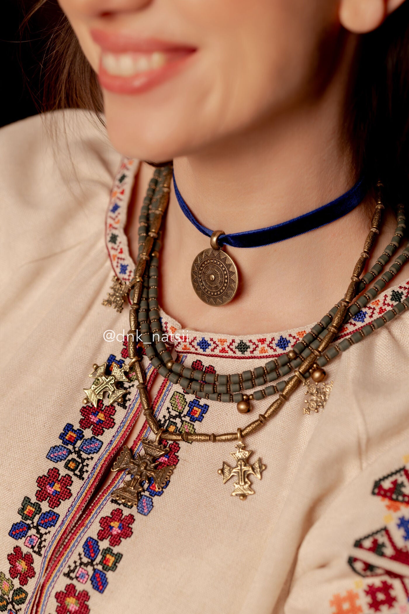 Намисто з каменю "Лелія"