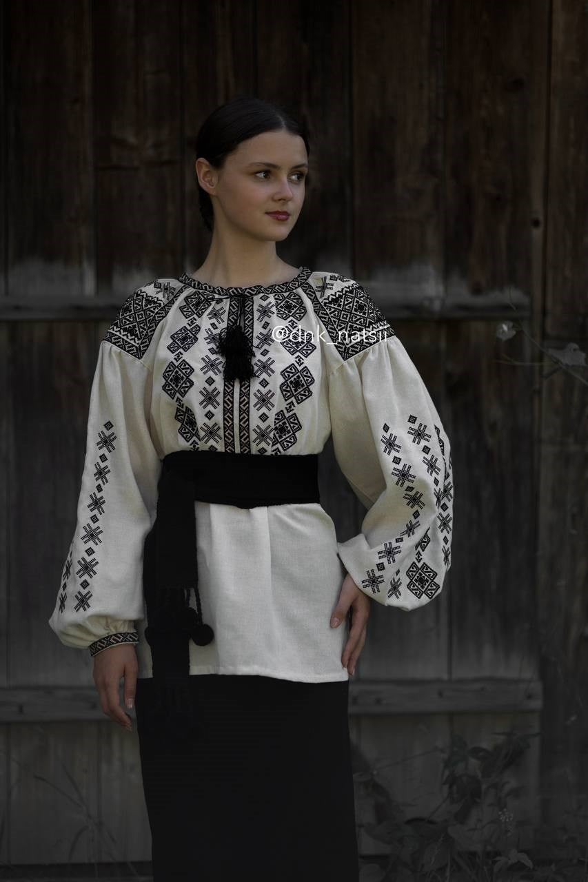 Вишиванка жіноча "Черемош (3)"(бежева)