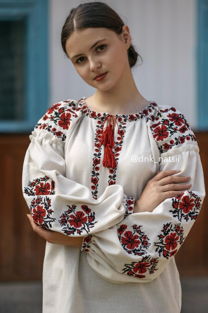 Вишиванка жіноча "Злагода (2)"(бежева)