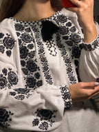 Сорочка жіноча біла Заквітчана (1) Розмір S-М